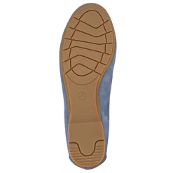 Short-Heeled Casual Pumps - Blue