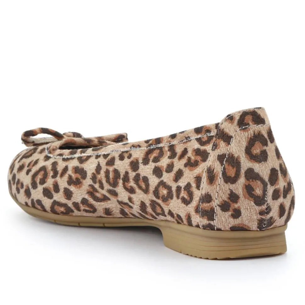 Short-Heeled Casual Pumps - Leopard