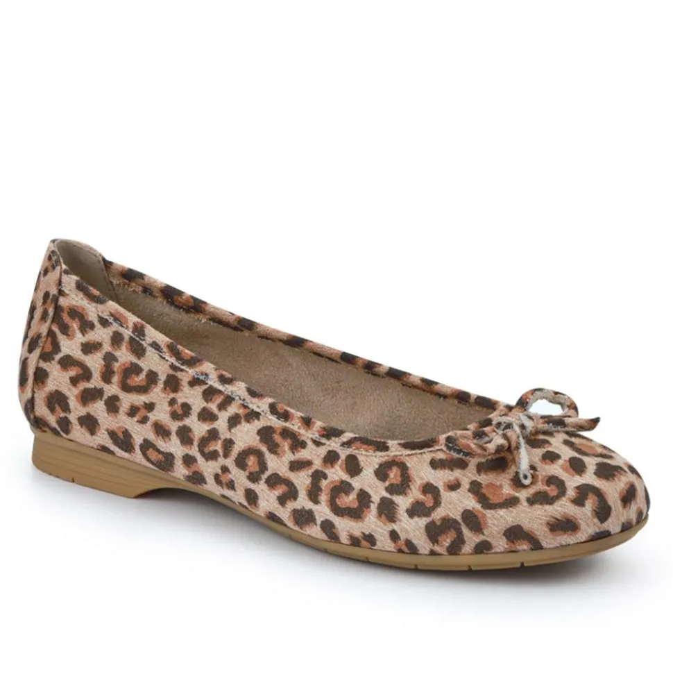 Short-Heeled Casual Pumps - Leopard