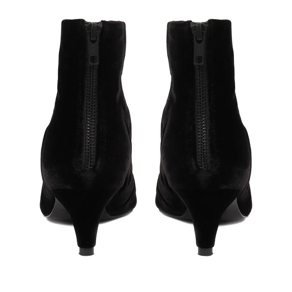 Sidonia Stiletto Heeled Ankle Boots - Black