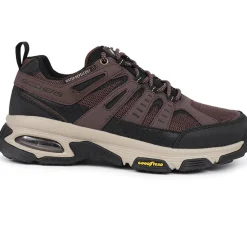 Skech-Air Envoy Lace-Up Trainers - Brown