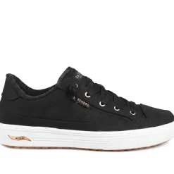 Skechers Arch Fit Arcade Lace Up Trainers - Black