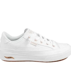 Skechers Arch Fit Arcade Lace Up Trainers - White
