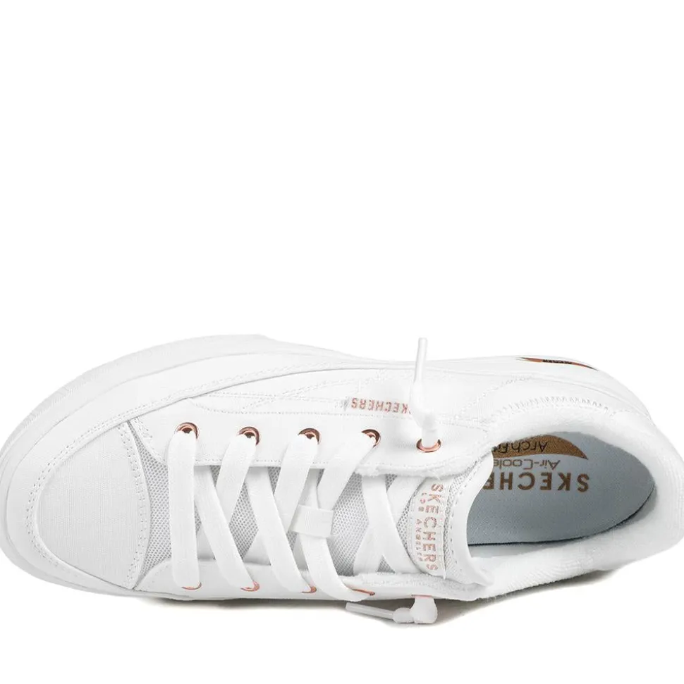Skechers Arch Fit Arcade Lace Up Trainers - White