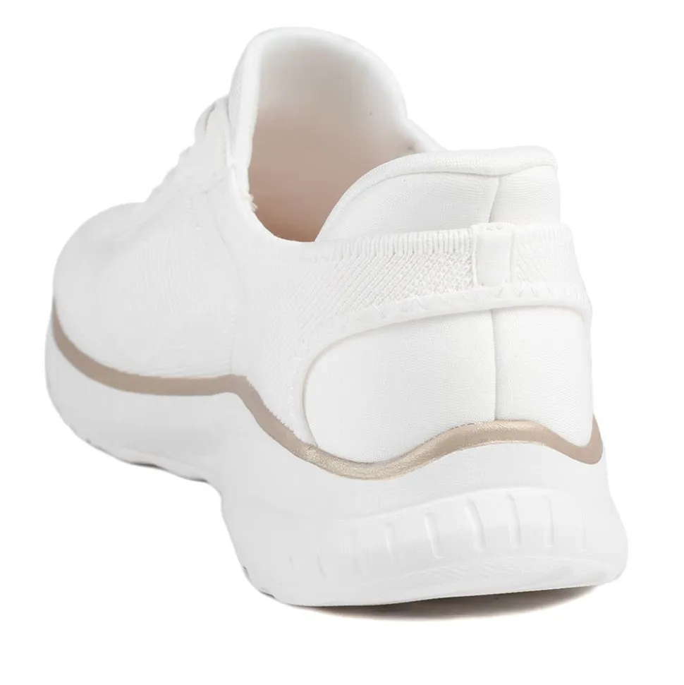 Skechers BOBS Squad Chaos Current-Muse Trainers - White-Gold