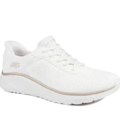Skechers BOBS Squad Chaos Current-Muse Trainers - White-Gold