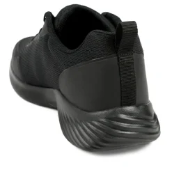 Skechers Bounder Arcadia Lace Up Trainers - Black-Black