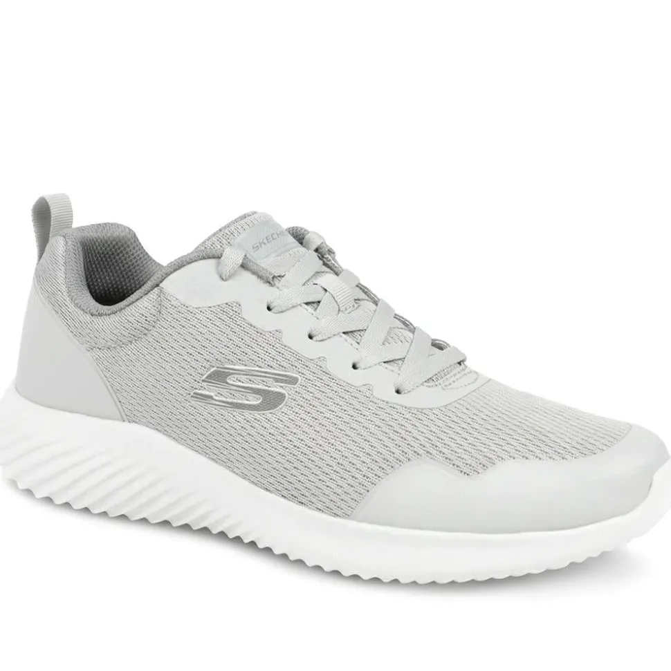 Skechers Bounder Arcadia Lace Up Trainers - Grey
