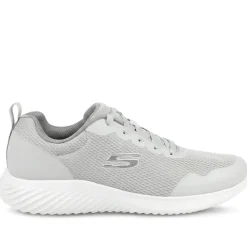 Skechers Bounder Arcadia Lace Up Trainers - Grey