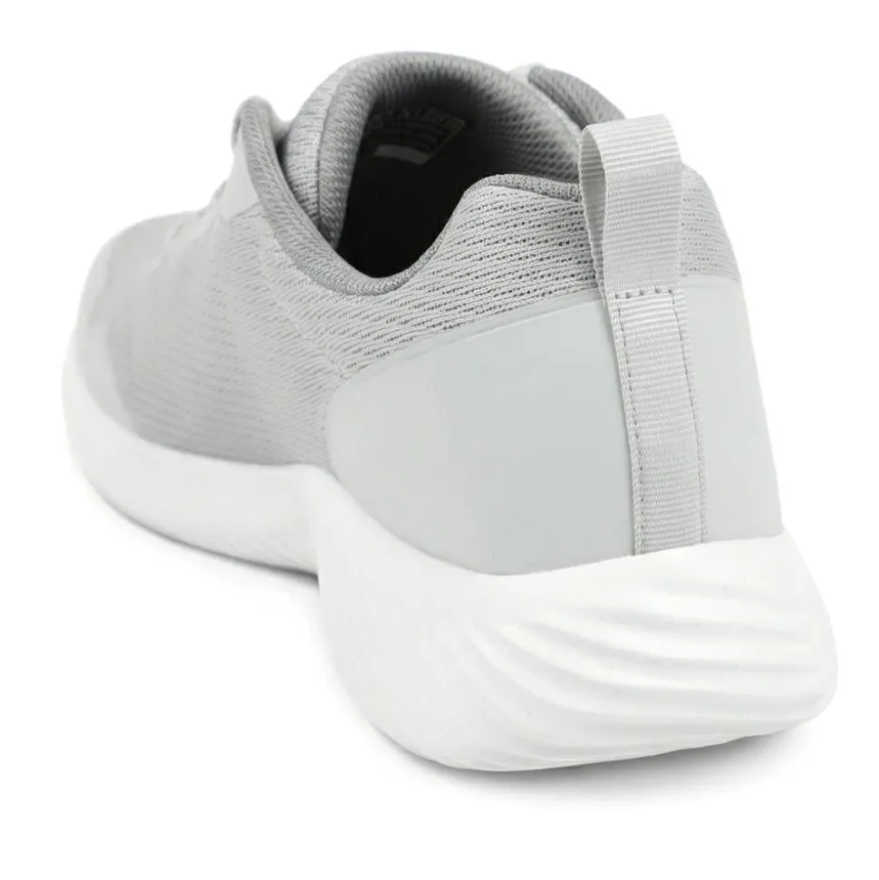 Skechers Bounder Arcadia Lace Up Trainers - Grey