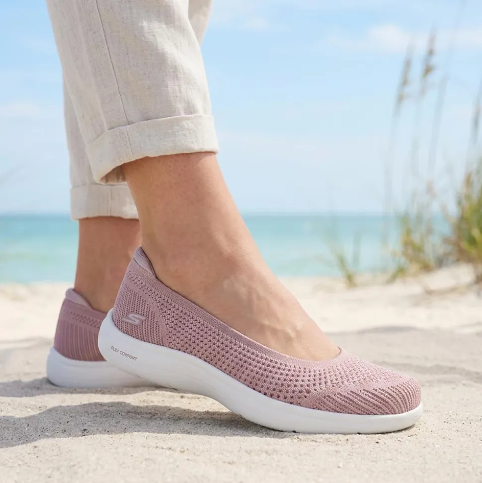 Skechers Breathable Cushioned Pumps - Mauve