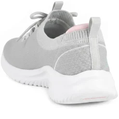 Skechers Breathable Lace Up Trainers - Light Grey