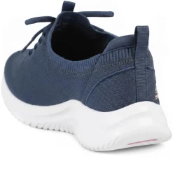 Skechers Breathable Lace Up Trainers - Navy