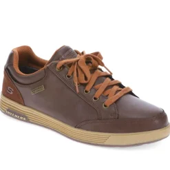 Skechers Cavell Sparkman Waterproof Trainers - Chocolate