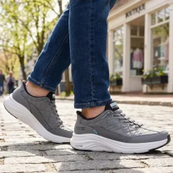 Skechers Contour Foam Cosy Fit Trainers - Charcoal
