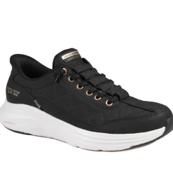 Skechers Contour Foam Trainers - Black-Rose Gold