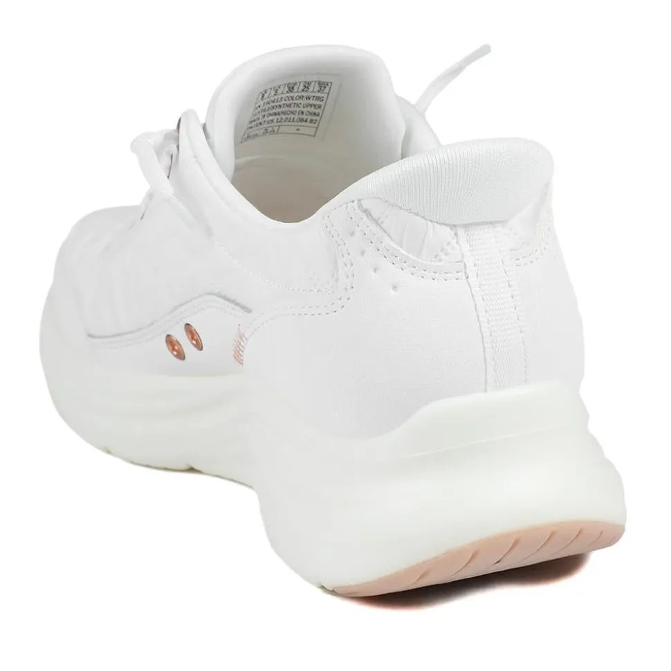 Skechers Contour Foam Trainers - White-Rose Gold