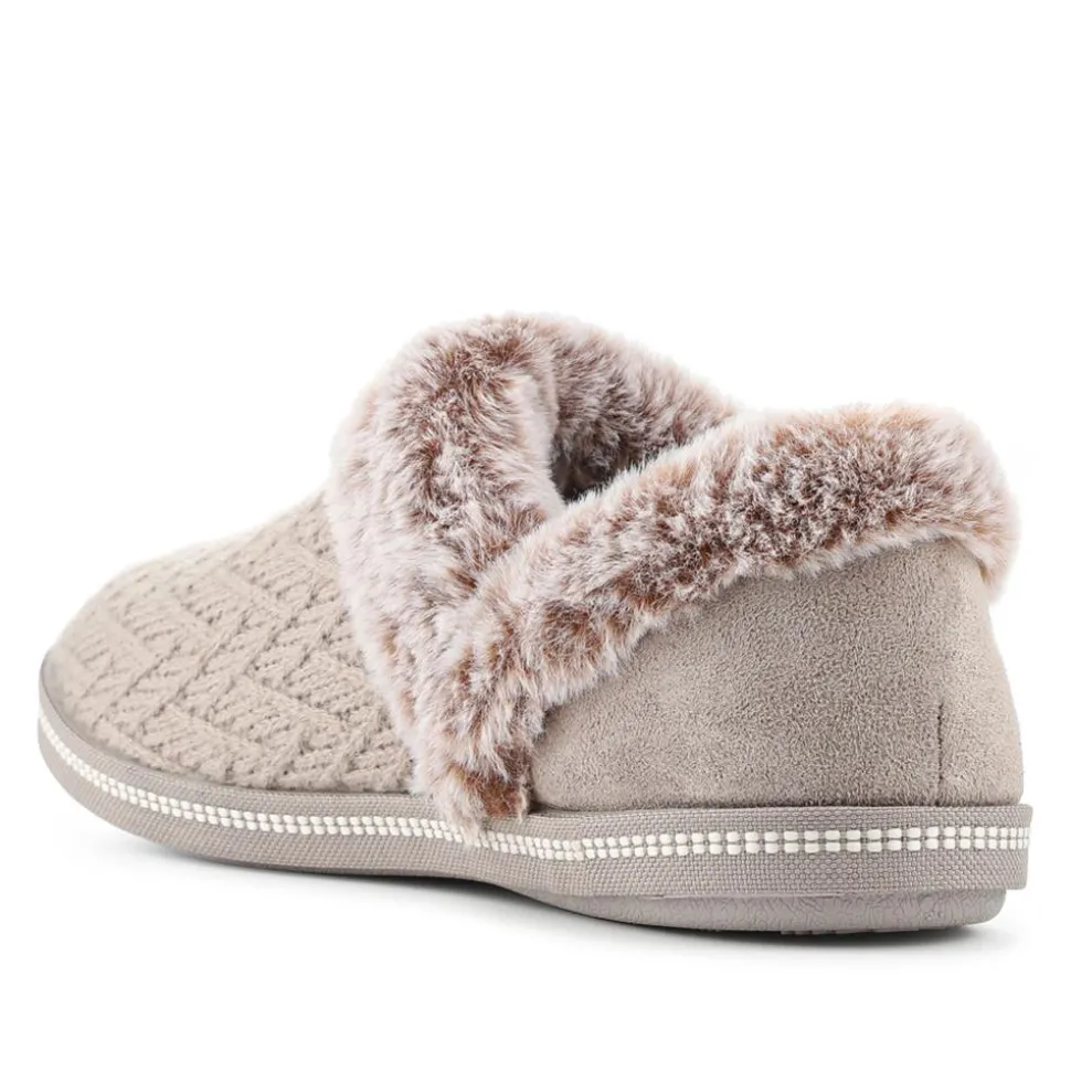 Skechers Cosy Campfire - Girls Night In Slippers - Taupe