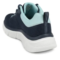 Skechers Cushioned Lace Up Trainers - Navy