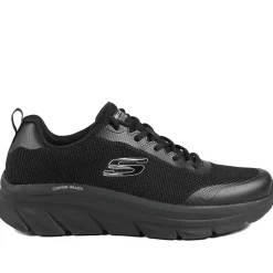 Skechers Cushion Walker Tobo Trainers - Black-Black