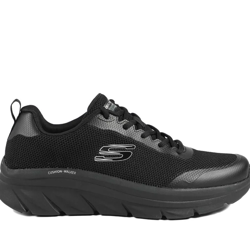 Skechers Cushion Walker Tobo Trainers - Black-Black
