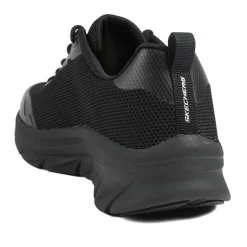Skechers Cushion Walker Tobo Trainers - Black-Black