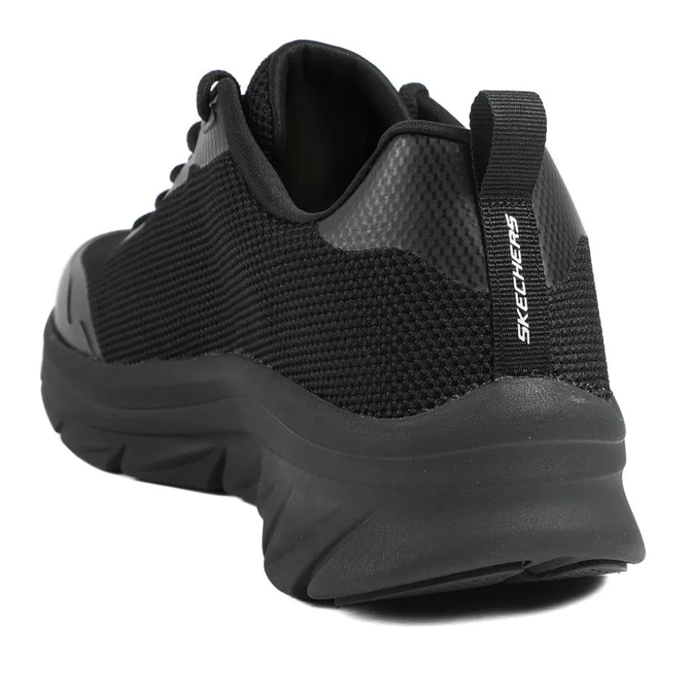 Skechers Cushion Walker Tobo Trainers - Black-Black