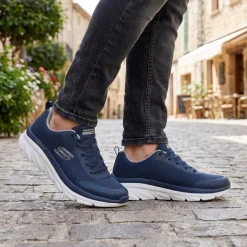 Skechers Cushion Walker Tobo Trainers - Navy
