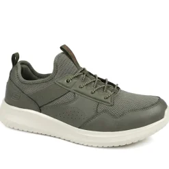 Skechers Dawson Monterey Bungee Lace Trainers - Olive