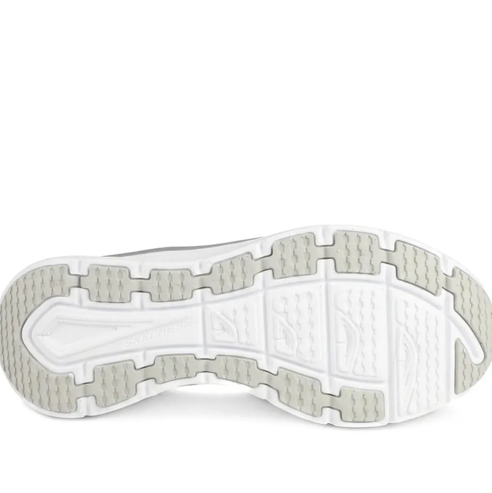 Skechers D'Lux Walker-Infinite Motion Trainers - White-Silver