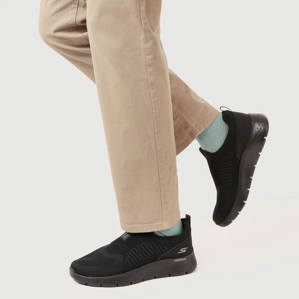 Skechers Extra Wide Fit GO WALK FLEX Trainers - Black