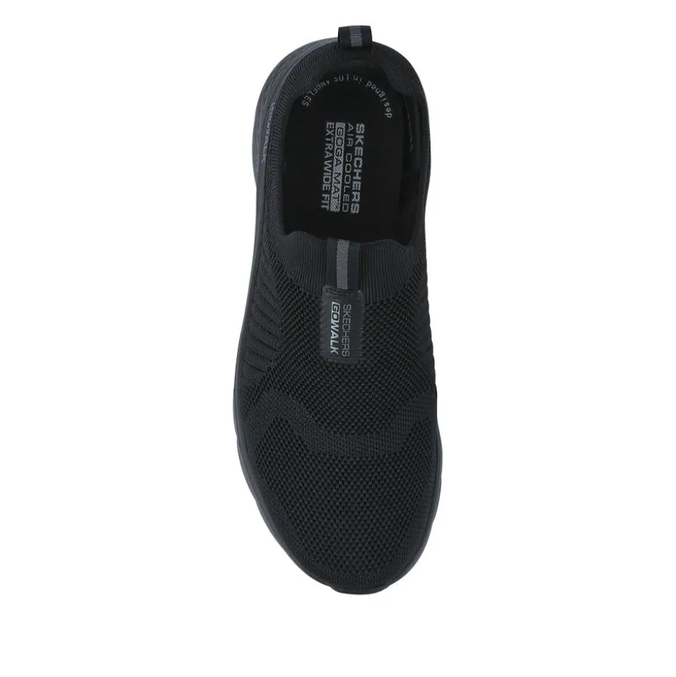 Skechers Extra Wide Fit GO WALK FLEX Trainers - Black