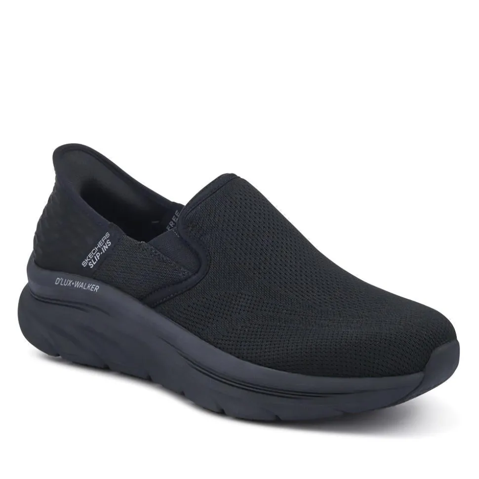 Skechers Extra Wide Slip-Ins D'Lux Walker 2.0 - Black-Black