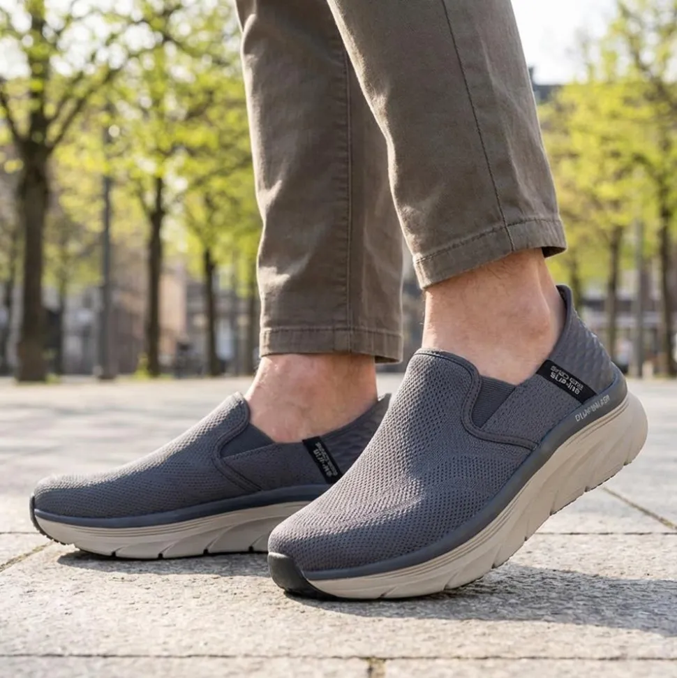 Skechers Extra Wide Slip-Ins D'Lux Walker 2.0 - Charcoal