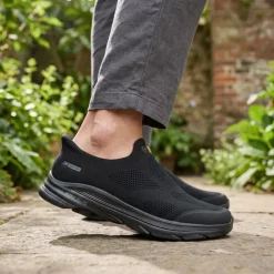 Skechers Extra Wide Slip-ins Go Walk 8 Trainers - Black-Black
