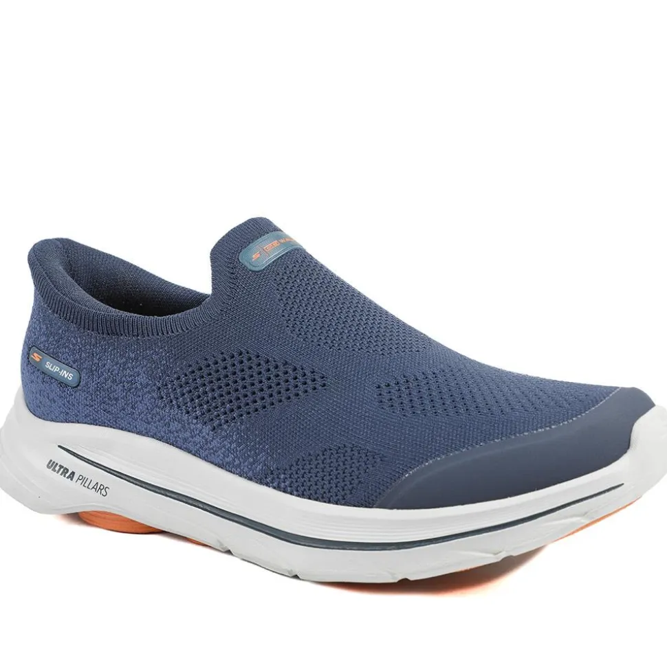 Skechers Extra Wide Slip-ins Go Walk 8 Trainers - Navy