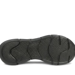 Skechers Flex Flow Arlen Lace Up Trainers - Black-Black