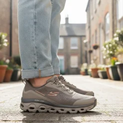 Skechers Glide Step Sole - Glover Peak Trainers - Taupe