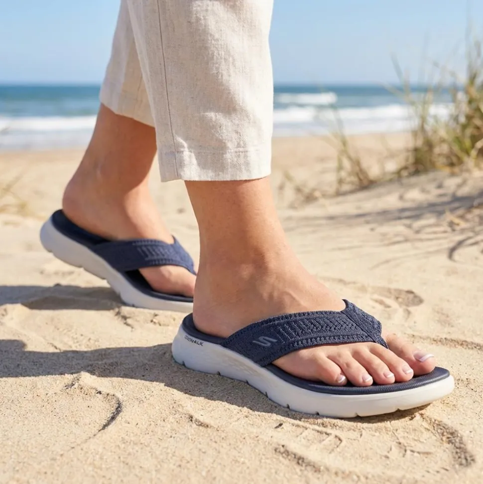 Skechers GO WALK Holly Sandals - Navy