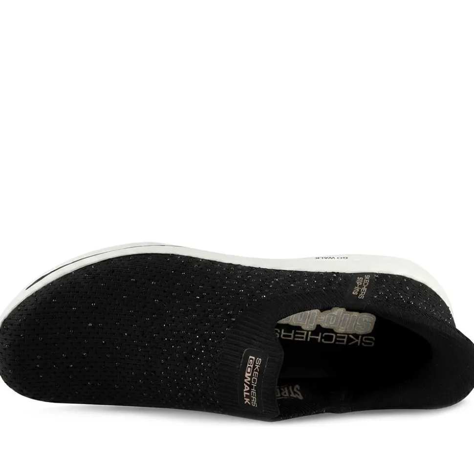 Skechers Go Walk Travel - Amara Slip On Trainers - Black