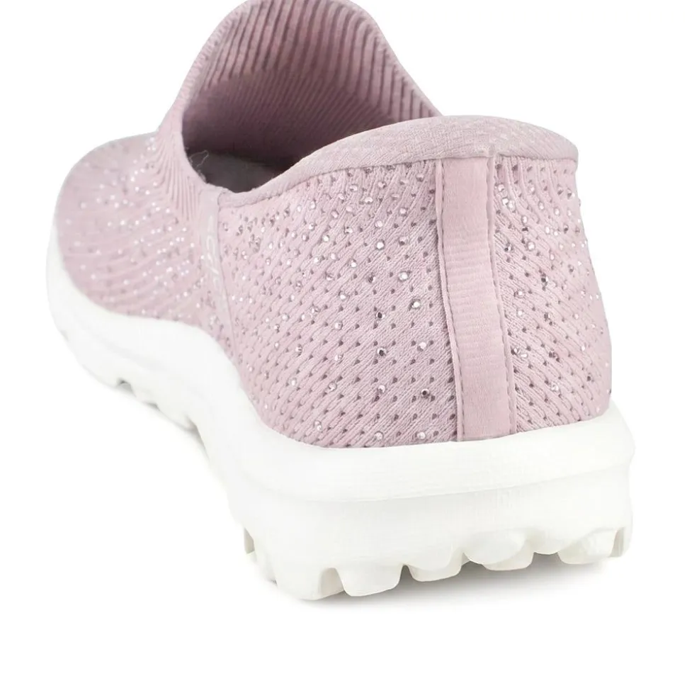 Skechers Go Walk Travel - Amara Slip On Trainers - Mauve