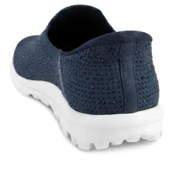 Skechers Go Walk Travel - Amara Slip On Trainers - Navy