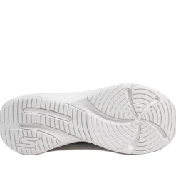 Skechers Lace Up Plush Foam® Trainers - Grey-Pink