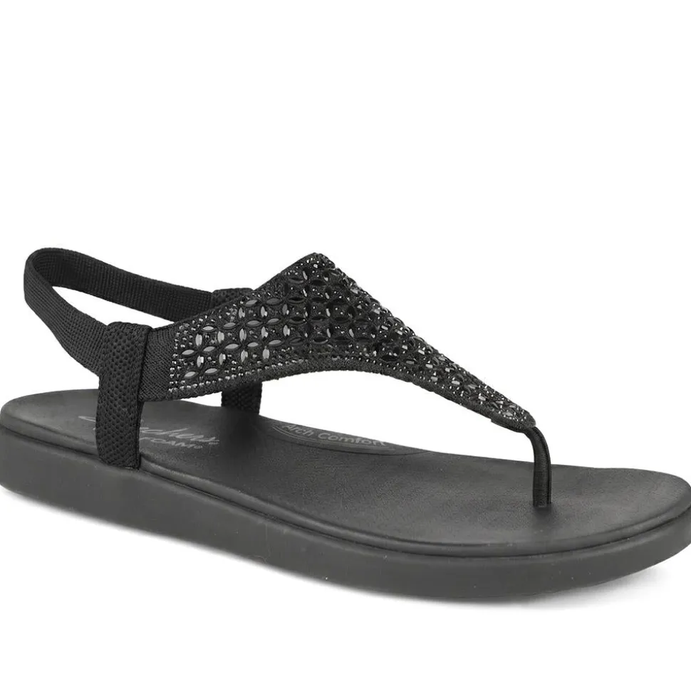 Skechers Meditation Luxe Modern Event Sandals - Black