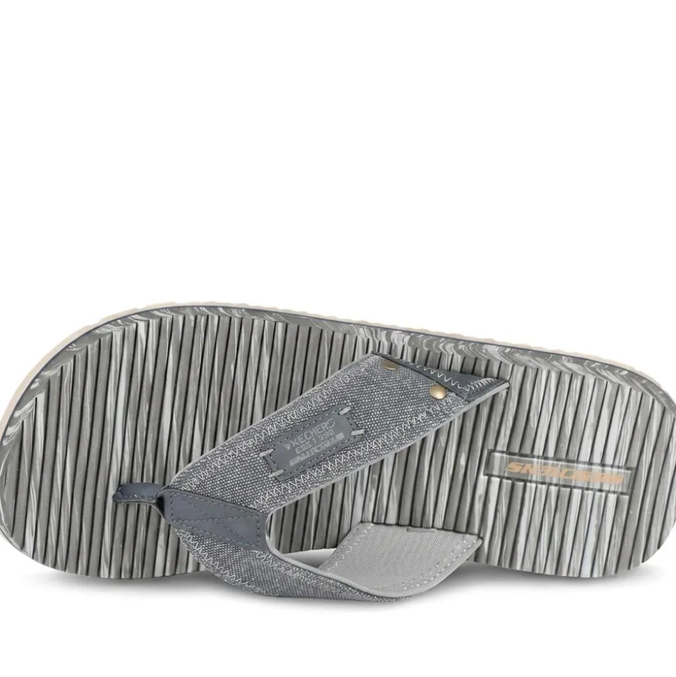 Skechers Quill Seaside Toe Post Sandals - Navy
