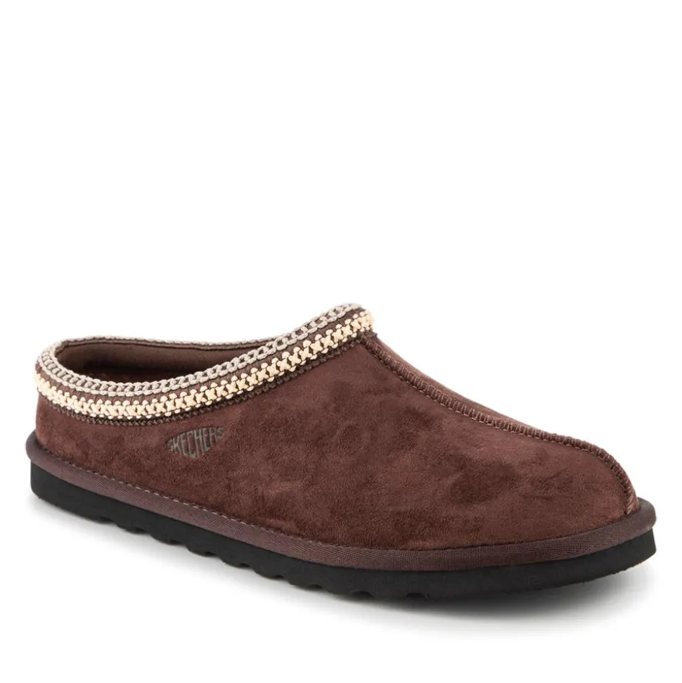 Skechers Relaxed Fit Renten Mule Slippers - Chocolate