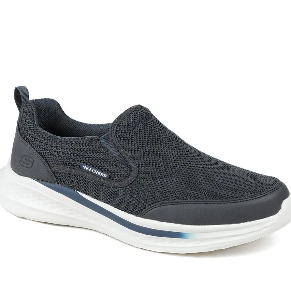 Skechers Relaxed Fit Slade Lucan Trainers - Navy