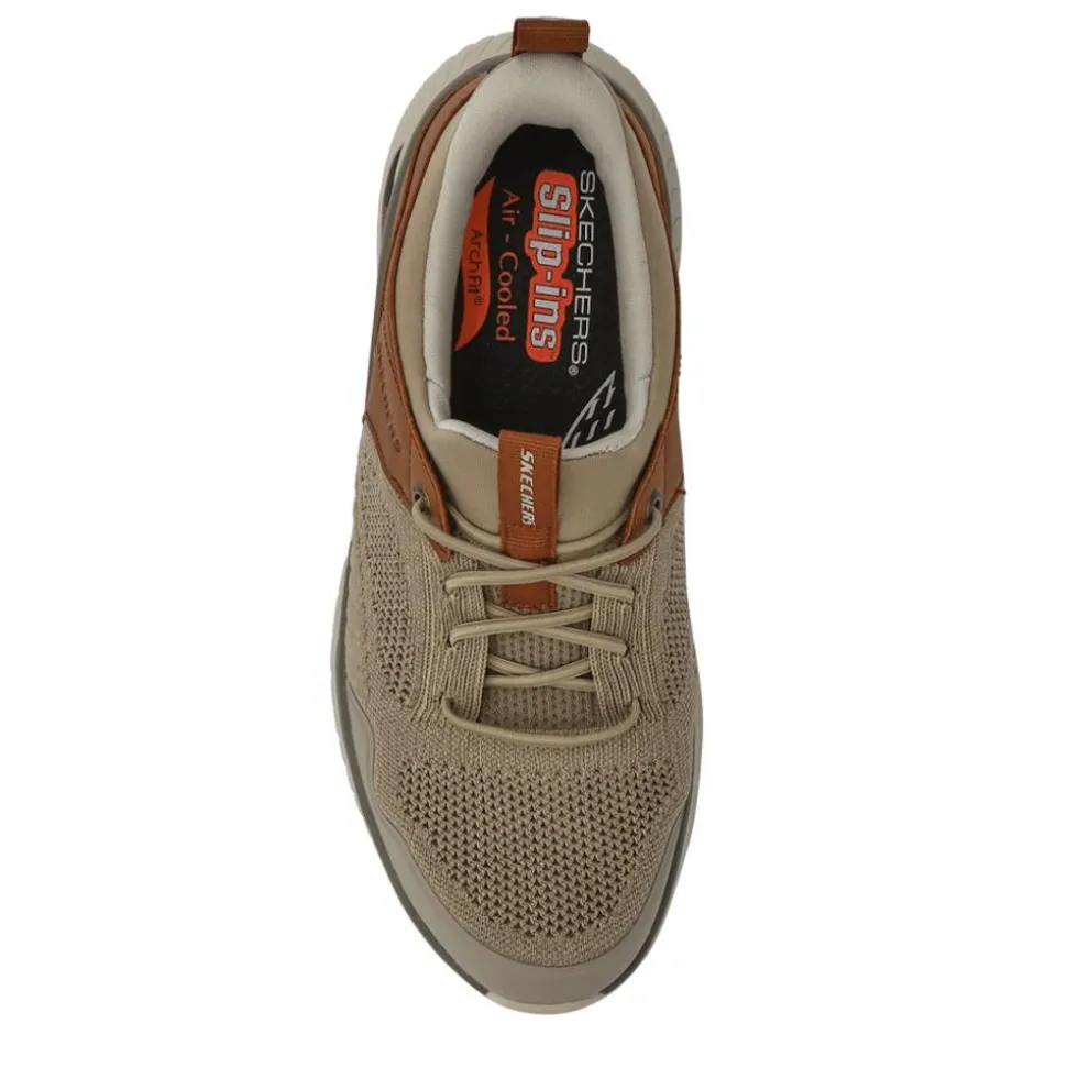 Skechers Slip-ins: Arch Crosser - Emeric Trainers - Taupe