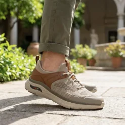 Skechers Slip-ins: Arch Crosser - Emeric Trainers - Taupe