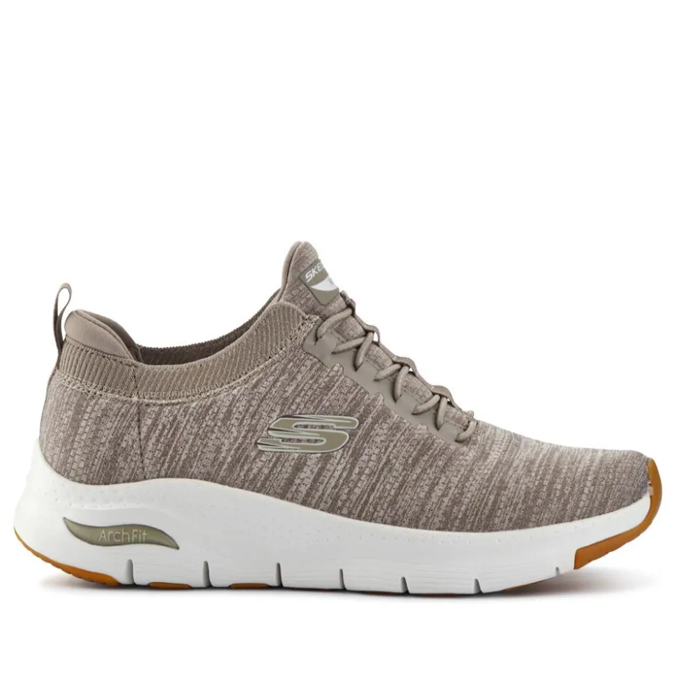 Skechers Slip-ins: Arch Fit - Waveport Trainers - Taupe